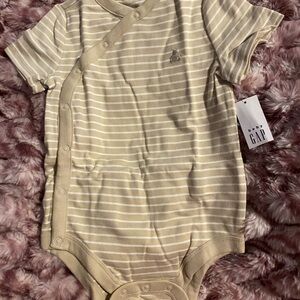 GAP Beige Striped One Piece